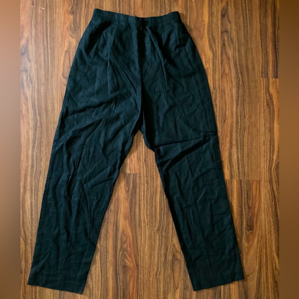 Black high waisted trousers